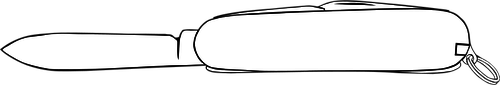 Sveitsiske hÃ¦r kniv vector illustrasjon