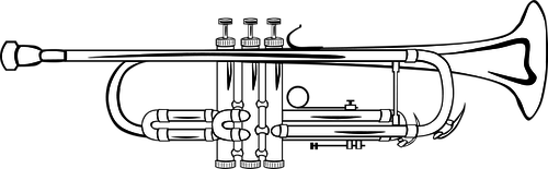 Illustration vectorielle de trompette