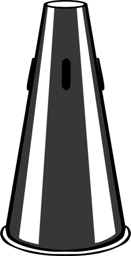 Immagine vettoriale della tromba dritto muto