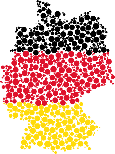 Harta Germania cu buline