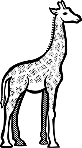 Illustration av ojÃ¤mn giraff