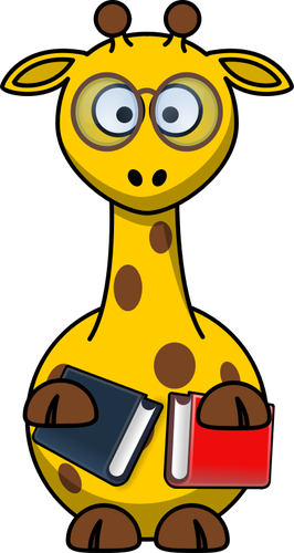 Vektor-ClipArt-Grafik Nerd-Giraffe