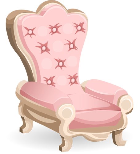 Rosa royal stol