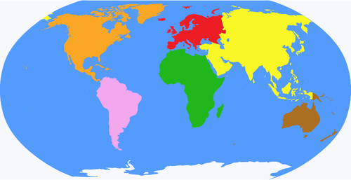 Globen med kontinenter