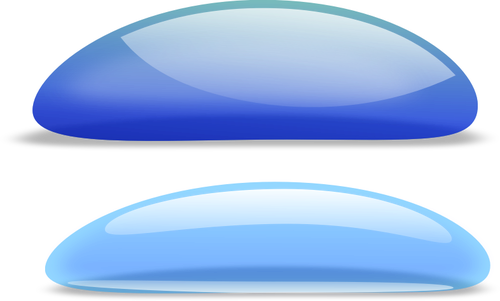 Blauwe en lichte blauwe druppels vector illustraties