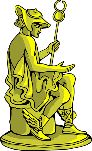 Golden statue warrior