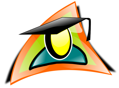 Graduate icon vector clip art