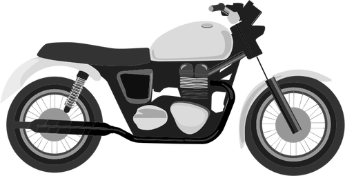 Grayscale motorcycle