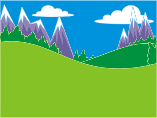 Verde paisaje de colinas y montaÃ±as