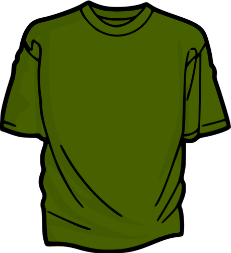Tricou verde vector imagine