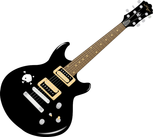 Grafica vectoriala de chitara electrica