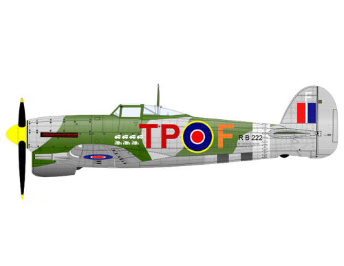 Hawker Typhoon ilustracji wektorowych
