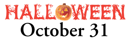 Halloween 31 de octubre signo vector de la imagen