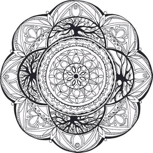Mandala spirituelles Symbol