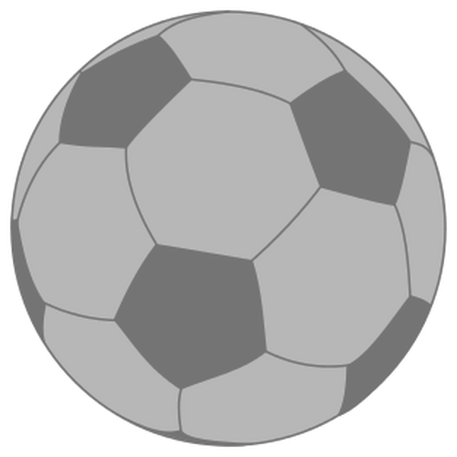 IlustraciÃ³n blanco y negro de Balonmano pelota vector