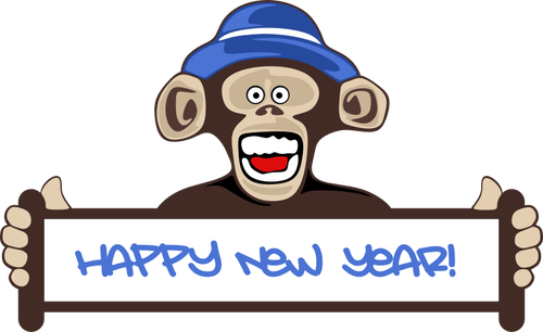 "Å Å¥astnÃ½ novÃ½ rok" znamenÃ­ a opice