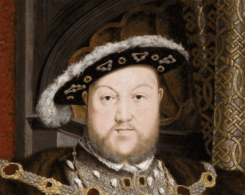 Raja Henry VIII vektor ilustrasi