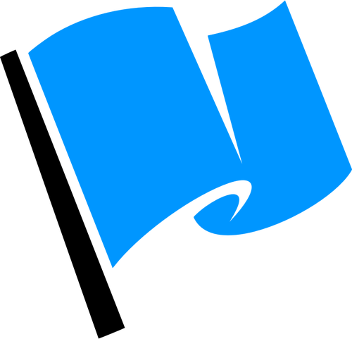 BlÃ¥ flagg-ikonen