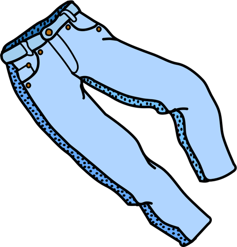 LÃ­nea coloreada arte vector de la imagen de los pantalones