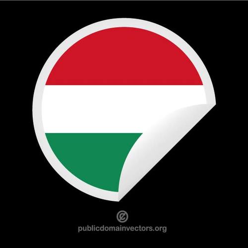 KlistermÃ¤rke med flagga av Ungern