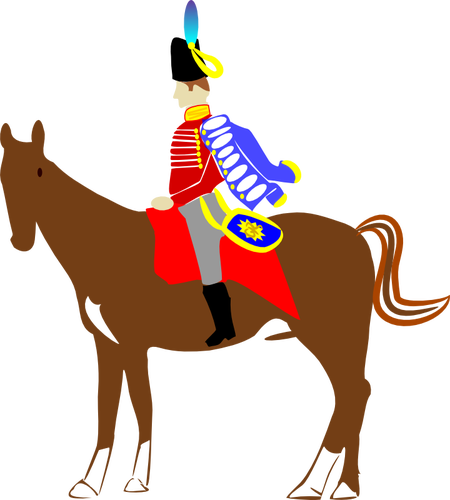 IlustraÃ§Ã£o vetorial da guarda nacional de cavalo
