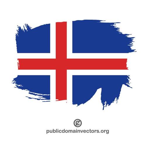 MalovanÃ½ vlajka Islandu