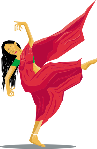 Indian lady dancing
