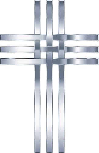 Stylized titanium cross image