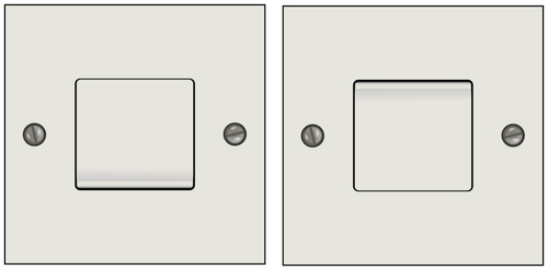 Ligar e desligar a ilustraÃ§Ã£o de interruptores de luz