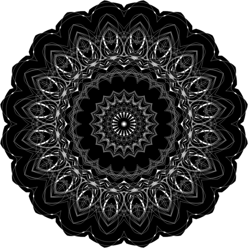 Siyah geometrik siluet