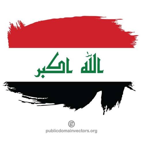 Geschilderde vlag van Irak