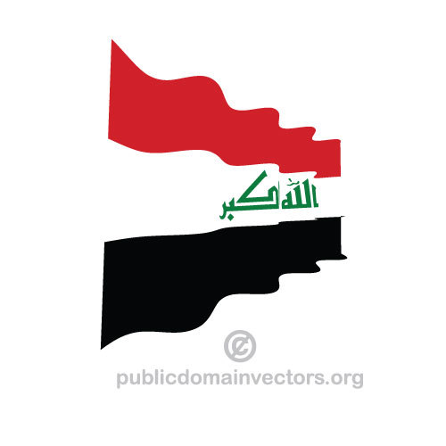 OndulaÃ§Ã£o iraquiano vector bandeira