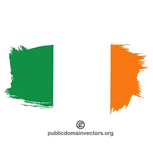 Trazo de pintura bandera irlandesa