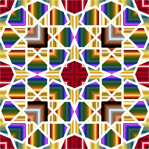 Islamic geometric tile vector graphics