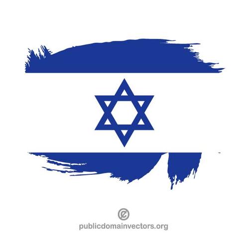 Pintada bandera de Israel