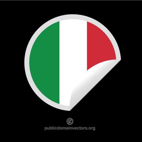 NÃ¡lepka s italskou vlajkou