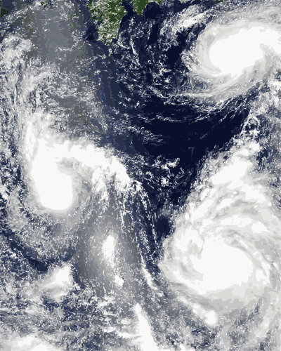 Imagem de vetor de radar de tufÃ£o