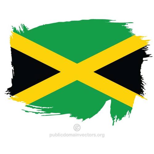 Pintada bandera de Jamaica