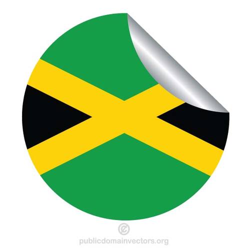 KlistermÃ¤rke med flagga av Jamaica