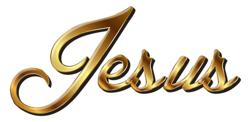 Jesus Golden typografi