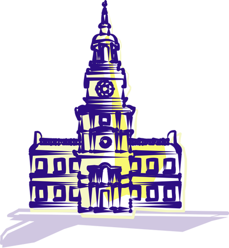 Arte vectorial Independence Hall