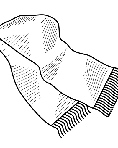 Grafica vectoriala de o eÅŸarfÄƒ