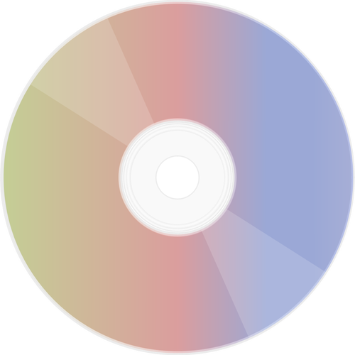 CD con una ilustraciÃ³n del vector reflectante lateral del arco iris