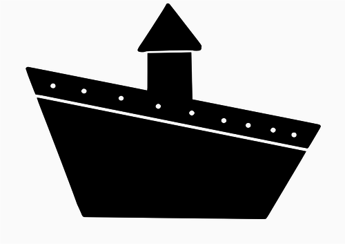 Disegno vettoriale di nave segno