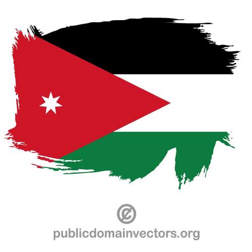 Flaggan av Jordanien
