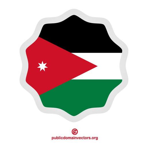 Jordanien-Flaglabel