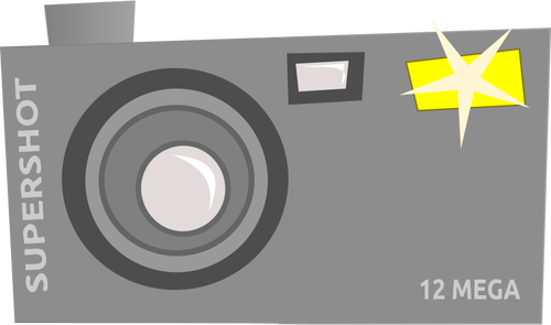 Vektortegning fancy kameraet ikon