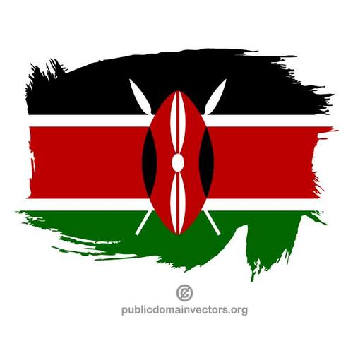 MÃ¥lade flagga Kenya
