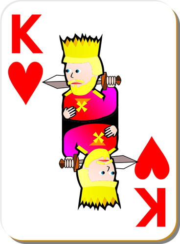 Rei de copas jogos cartÃ£o desenho vetorial