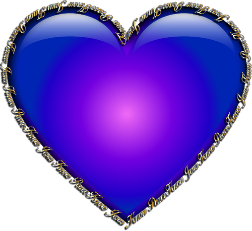 Blue heart image